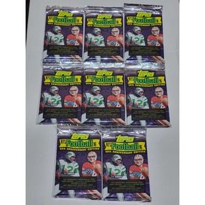 1996 Topps NFL Football 40th Anniversary Sealed Factory Packs x8
